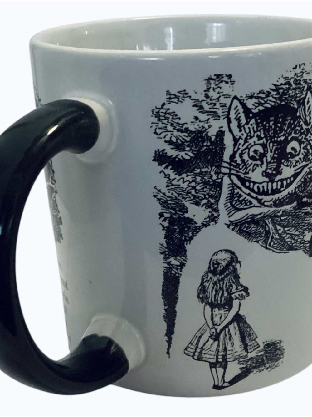 ALICE IN WONDERLAND Disappearing Cheshire Cat Unemployed Philosophers Guild Mug - Picture 4 of 6